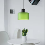 Suspension ronde en verre style Bauhaus