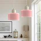 Suspension ronde en verre style Bauhaus
