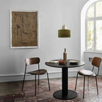 Suspension ronde en verre style Bauhaus