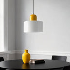 Suspension ronde en verre style Bauhaus