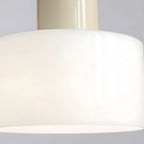 Suspension ronde en verre style Bauhaus