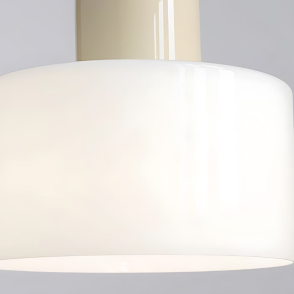 Suspension ronde en verre style Bauhaus