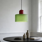 Suspension ronde en verre style Bauhaus