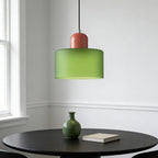 Suspension ronde en verre style Bauhaus