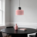 Suspension ronde en verre style Bauhaus