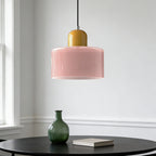 Suspension ronde en verre style Bauhaus