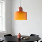 Suspension ronde en verre style Bauhaus