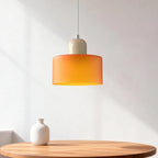 Suspension ronde en verre style Bauhaus