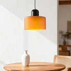 Suspension ronde en verre style Bauhaus