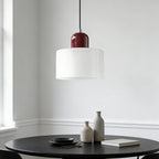 Suspension ronde en verre style Bauhaus