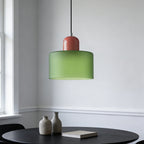 Suspension ronde en verre style Bauhaus