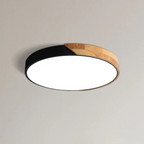 Plafonnier LED en bois scandinave encastré