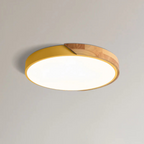 Plafonnier LED en bois scandinave encastré