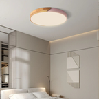 Plafonnier LED en bois scandinave encastré
