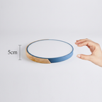 Plafonnier LED en bois scandinave encastré